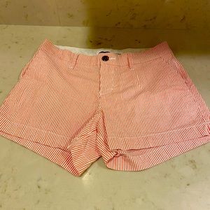 Seersucker Red Shorts